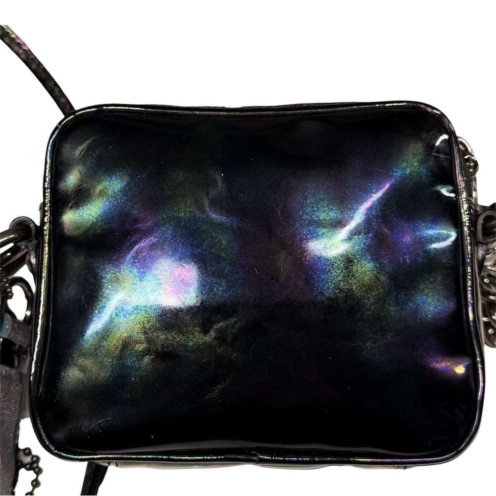 Rare Coach Poppy Oil Slick Boxy Bag in Black Patent Leather - Style No. 18925 - Picture 4 of 13